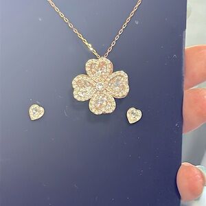 Swarovski Pendant and earrings set